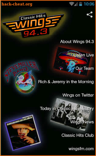 Wings 94.3 screenshot