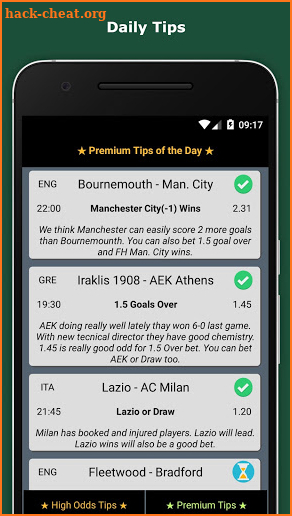 Winning Gang Premium Bet Tips screenshot