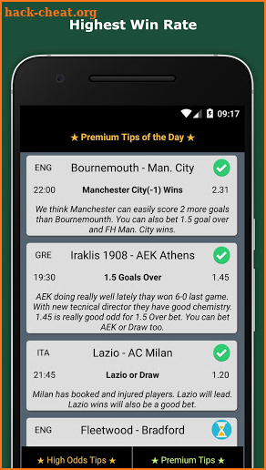 Winning Gang Premium Bet Tips screenshot