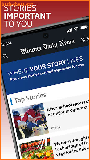 Winona Daily News screenshot