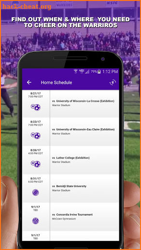 Winona State Warriors GO screenshot