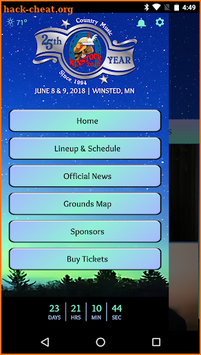 Winstock Country Music Festival screenshot