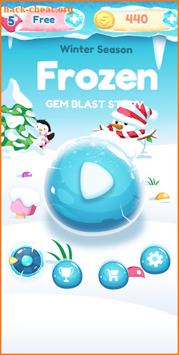 Winter Frozen Season Gem Blast screenshot