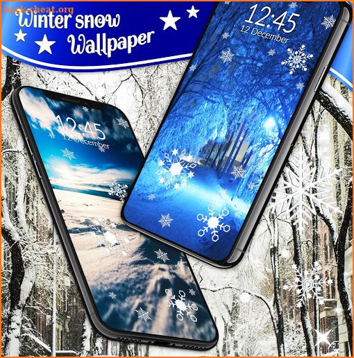 Winter snow wallpaper screenshot