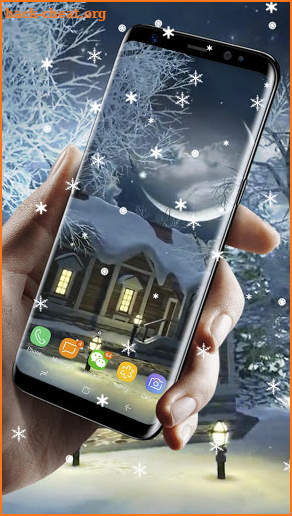 Winter Village video Live Wallpaper screenshot