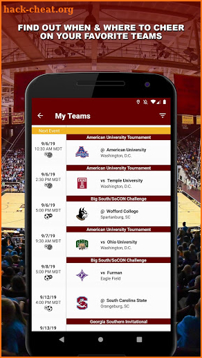 Winthrop Athletics screenshot