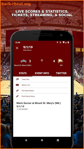 Winthrop Athletics screenshot