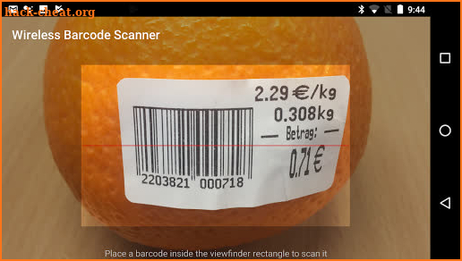 Wireless Barcode Scanner, Full screenshot