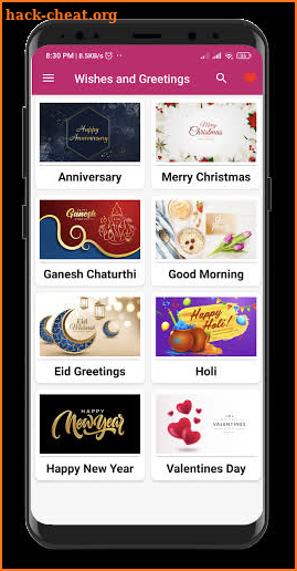 Wishes and Greetings for All Occasions screenshot