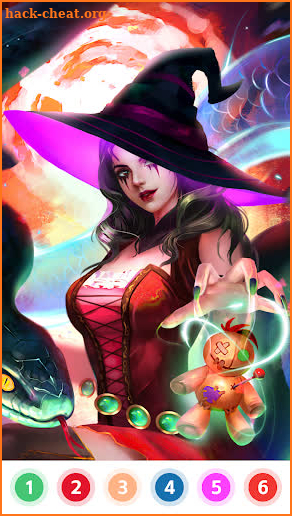 Witch & Wizard Color by Number screenshot