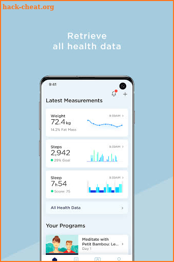 Withings Health Mate screenshot