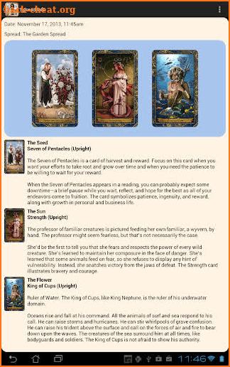 Wizards Tarot screenshot