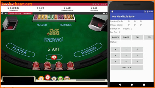 WLCOMP Baccarat One Hand Rule Basic V1.0 screenshot