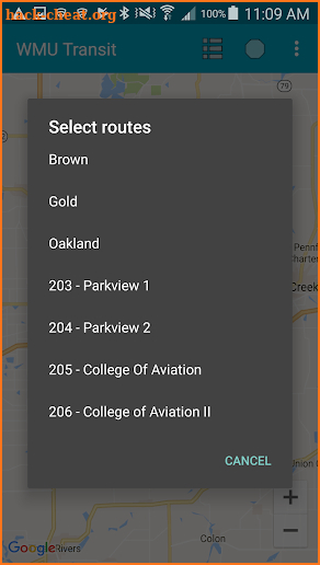 WMU Transit screenshot