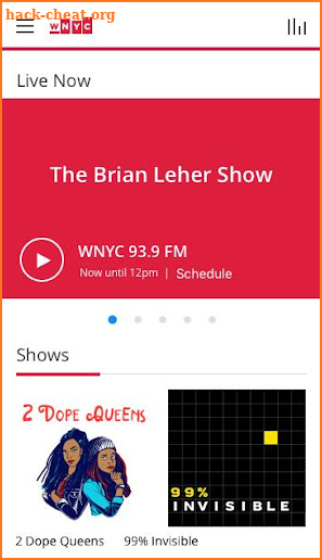 WNYC screenshot