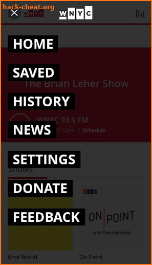 WNYC screenshot