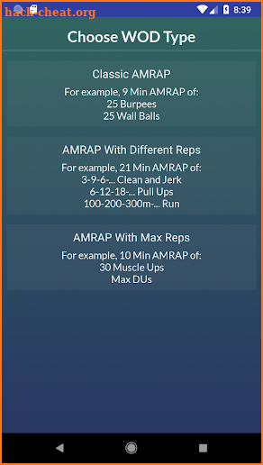 WOD Time Calculator screenshot