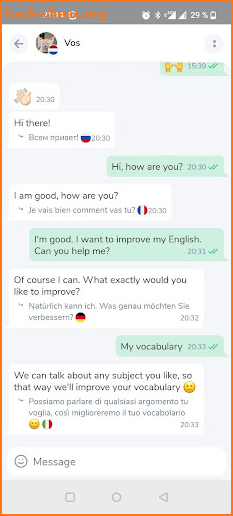 WOLA - dictionary and chat screenshot