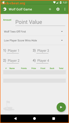 Wolf Golf Game screenshot