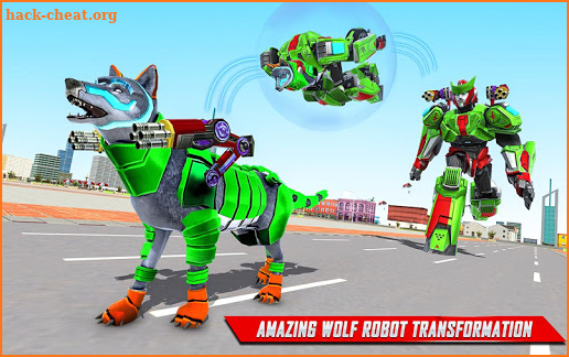 Wolf Robot Transforming Games – Robot Car Games screenshot