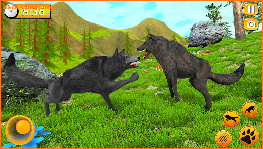 Wolf Sim Game Wolf Animal Game screenshot