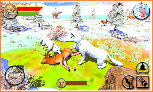 Wolf Simulator 3D - Arctic Animal Wildlife Games screenshot