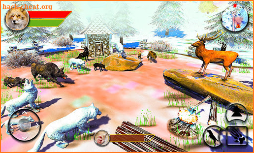 Wolf Simulator 3D - Arctic Animal Wildlife Games screenshot