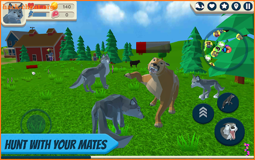 Wolf Simulator: Wild Animals 3D screenshot