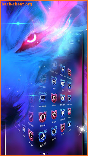 Wolf Sky Launcher Theme screenshot