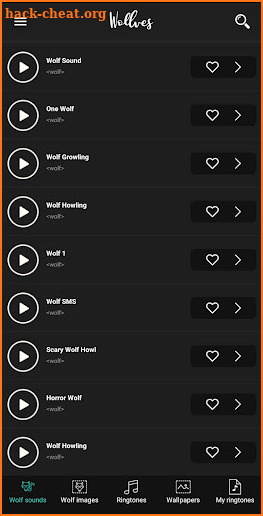 Wolf Sounds - Wolf Ringtones screenshot
