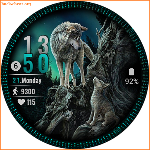 Wolf Story Watch Face Wear OS screenshot