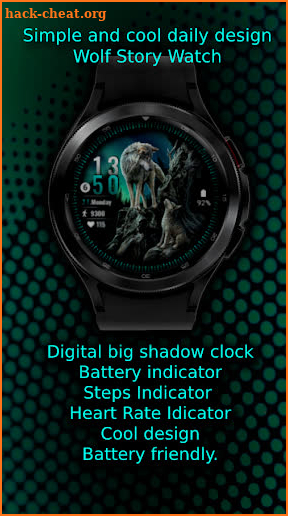 Wolf Story Watch Face Wear OS screenshot