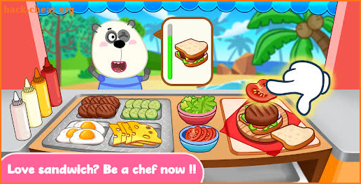 Wolfoo Cooking Game - Sandwich screenshot