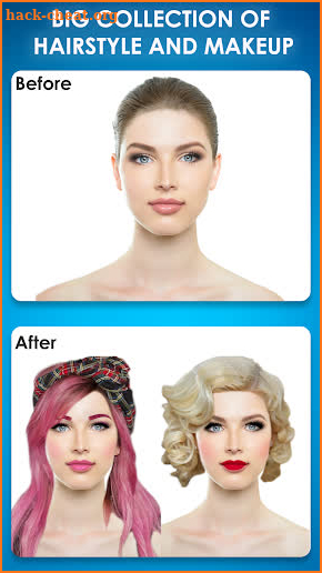 Woman Hairstyle photo editor screenshot