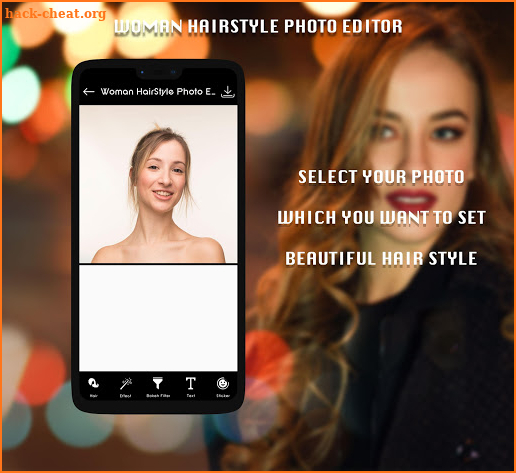 Woman HairStyle Photo Editor screenshot