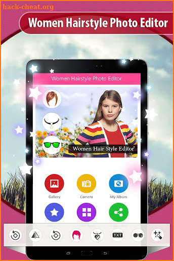 Women Hairstyle Photo Editor screenshot