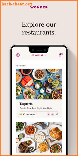 Wonder: Food Delivery screenshot