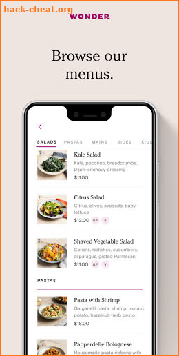 Wonder: Food Delivery screenshot