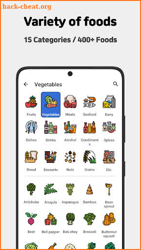 Wonder Fridge: Grocery list screenshot