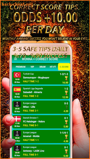 Wonna: Football Betting Tips screenshot