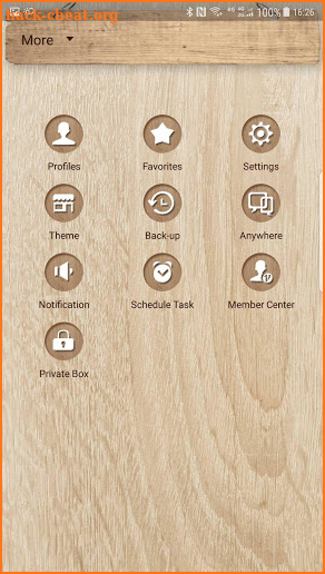 Wood style skin for Next SMS screenshot