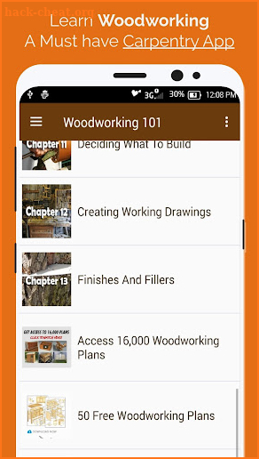 Woodworking 101 - Woodwork Lessons screenshot