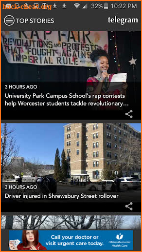 Worcester Telegram & Gazette screenshot