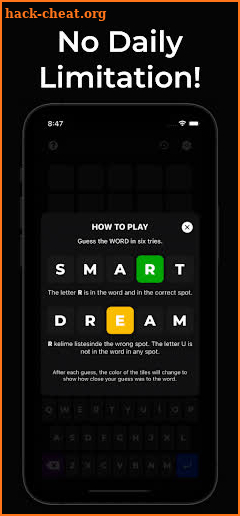 Word: 5-letter Guess Unlimite screenshot