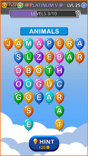 Word Balloons - Word Games free for Adults screenshot