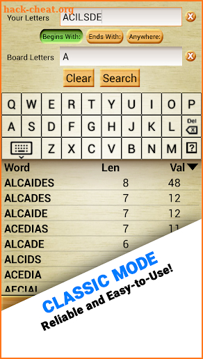 Word Breaker (Scrabble Cheat) screenshot