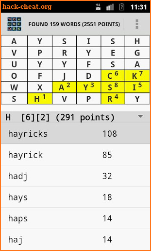 Word Cheats screenshot
