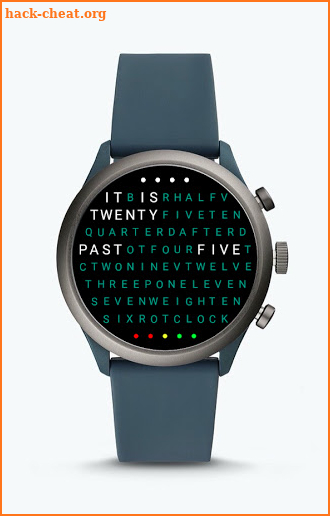 Word Clock Watch Face screenshot