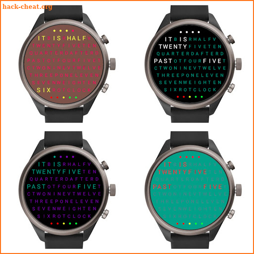 Word Clock Watch Face screenshot