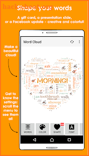 Word Cloud screenshot